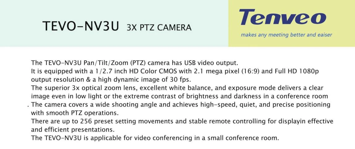 USB 2.0 HD video conference camera