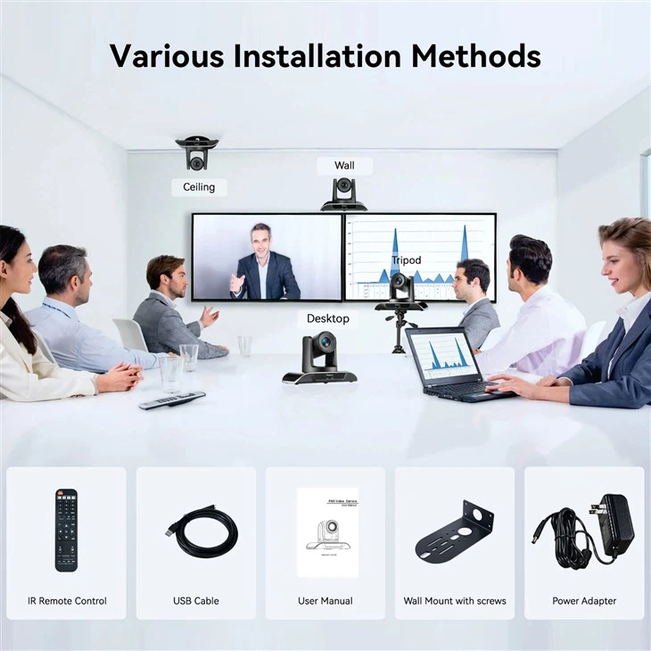 HDMI Church Live Streaming PTZ Camera 20X Optical Zoom